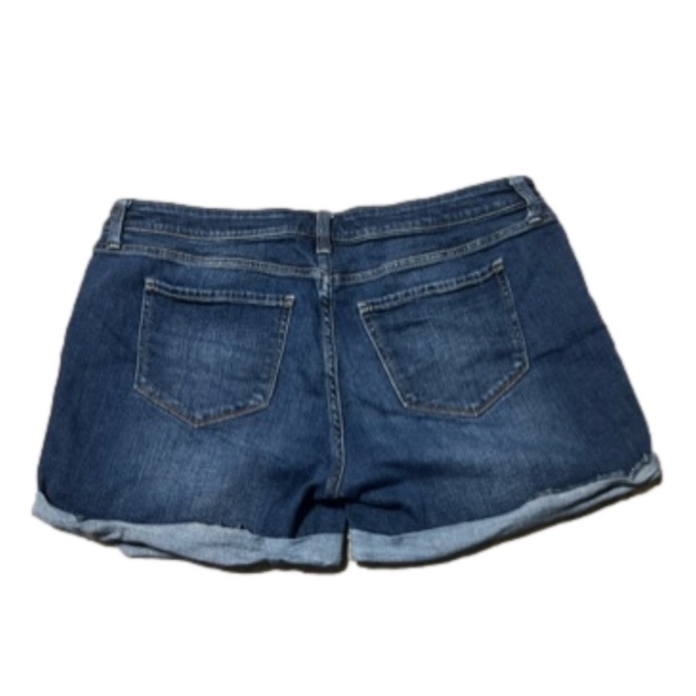 Arizona Jeans Rolled Hem Denim Blue Jean Shorts Cotton Spandex Junior Size 17 - Picture 4 of 12